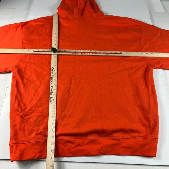 Y2K Illinois Fighting Illini Sweatshirt Adult Extra Extra Large Orange Hoodie - Picture 10 of 13
